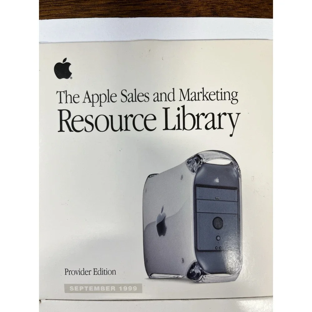 Rare Vintage Apple Computer  Sales and Marketing Resource Library Lot Of 7 '98-9